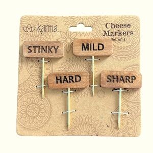 Karma Cheese Markers *New* Set of 4